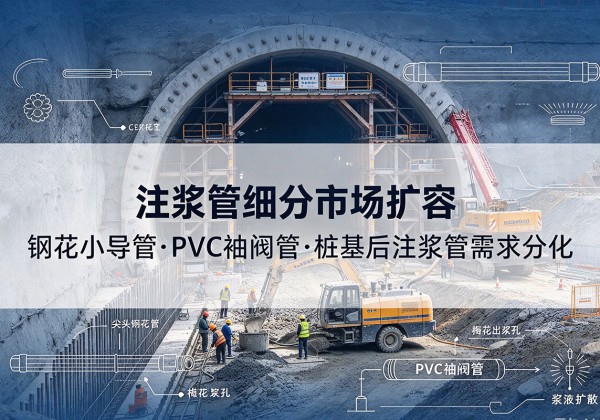 东昌府注浆管细分市场扩容，隧道钢花小导管、PVC 袖阀管、桩基后注浆管需求分化